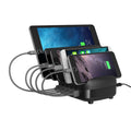 ORICO DUK-5P 40W 5 USB Ports Smart Charging Station with Phone & Tablet Stand, EU Plug – TPU EU Plug Black