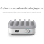 ORICO DUK-5P 40W 5 USB Ports Smart Charging Station with Phone & Tablet Stand, EU Plug – TPU