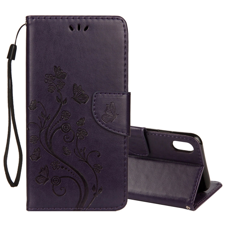 Case – Leather (iPhone XR Embossed Butterfly Pattern)