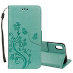 Case – Leather (iPhone XR Embossed Butterfly Pattern)