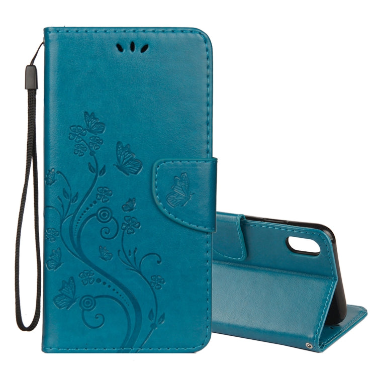 Case – Leather (iPhone XR Embossed Butterfly Pattern)