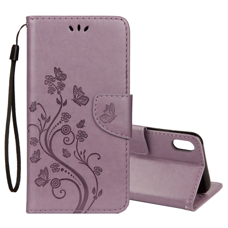 Case – Leather (iPhone XR Embossed Butterfly Pattern)