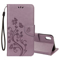 Case – Leather (iPhone XR Embossed Butterfly Pattern)