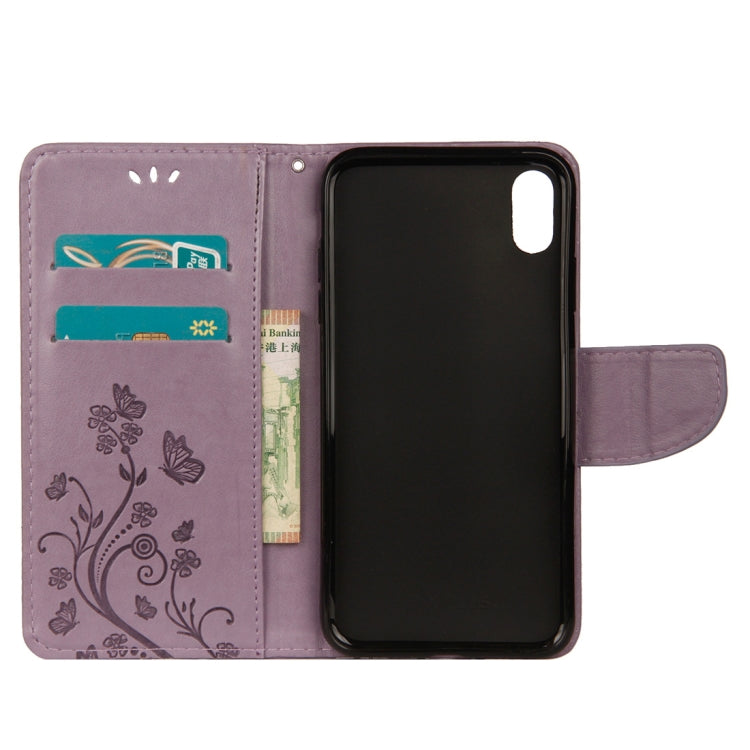 Case – Leather (iPhone XR Embossed Butterfly Pattern)