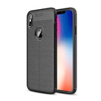 For iPhone XS Max Litchi Texture TPU Case, For XS Max For XS Max Black