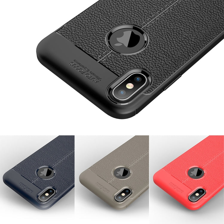 For iPhone XS Max Litchi Texture TPU Case, For XS Max