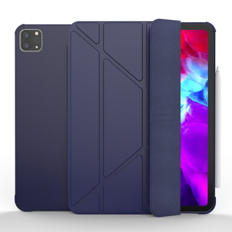 Tablet Case – Leather, Foldable (iPad Pro 11 2022) For iPad Pro 11 2022 2021 2020 2022 Dark Blue