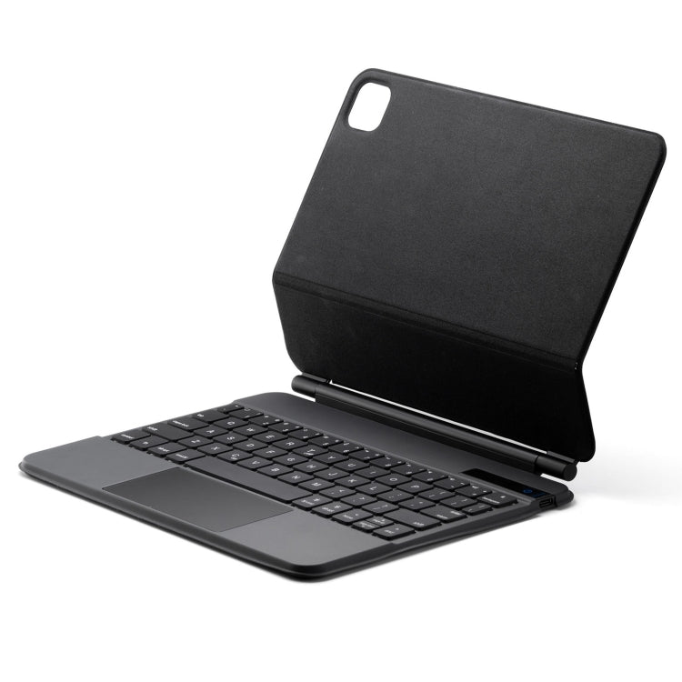P109 Pro Ultra-thin Detachable Bluetooth Keyboard Leather Tablet Case with Touchpad & White Backlight for iPad Pro 11 inch 2021 / 2020 / 2018 & iPad Air 2020 10.9, P109 Pro – Leather, Bluetooth, Ultra-thin