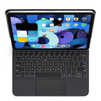 P109 Pro Ultra-thin Detachable Bluetooth Keyboard Leather Tablet Case with Touchpad & White Backlight for iPad Pro 11 inch 2021 / 2020 / 2018 & iPad Air 2020 10.9, P109 Pro – Leather, Bluetooth, Ultra-thin