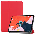 Case – 12.9" Screen, Leather, Foldable (iPad Air 13 2024) For iPad Air 13 2024 iPad Pro 12.9 inch (2018) Red
