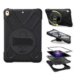For iPad Pro 10.5 inch 360 Degree Rotation PC + Silicone Protective Case with Holder & Hand-strap, For iPad Pro 10.5 inch