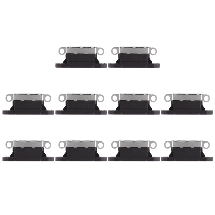10 PCS Charging Port Connector for iPhone X, For iPhone X For iPhone X Black