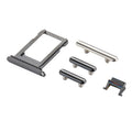 Card Tray + Volume Control Key + Power Button + Mute Switch Vibrator Key for iPhone X, For iPhone X For iPhone X Grey