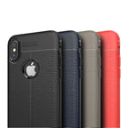 For iPhone X / XS Litchi Texture TPU Protective Back Cover Case, For X