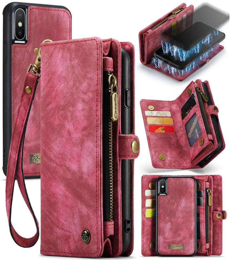 Case – Leather (iPhone XS Max CaseMe Detachable) For iPhone XS Max Red