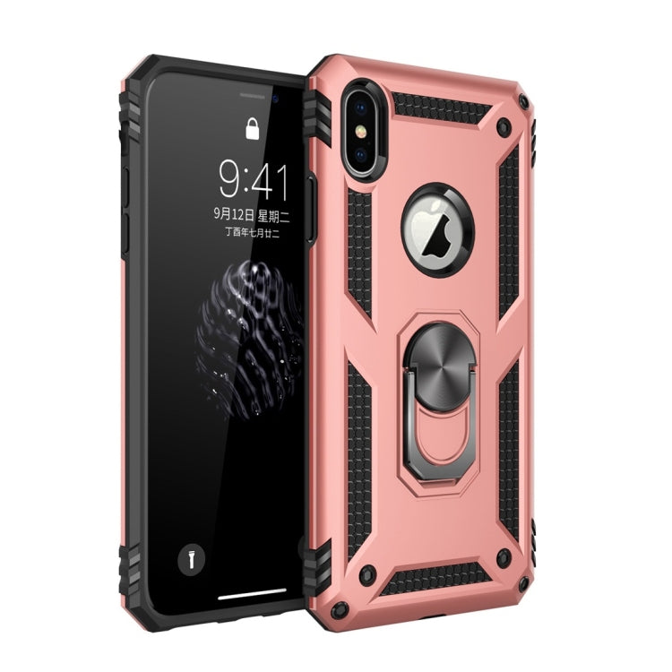 Protective Case – Shockproof (iPhone XS Max Armor Shockproof) For iPhone XS Max Rose Gold