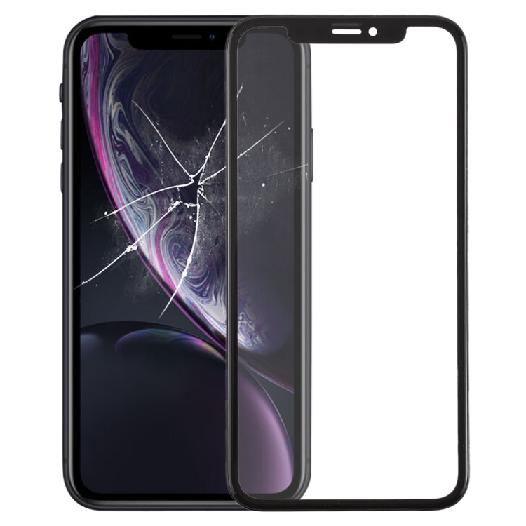 Front Screen Outer Glass Lens with Frame + OCA Optically Clear Adhesive for iPhone XR, For iPhone XR (Frame+OCA) For iPhone XR (Frame+OCA)