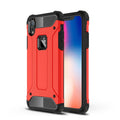 For iPhone XR TPU + PC Armor Combination Back Cover Case, For iPhone XR For iPhone XR Red