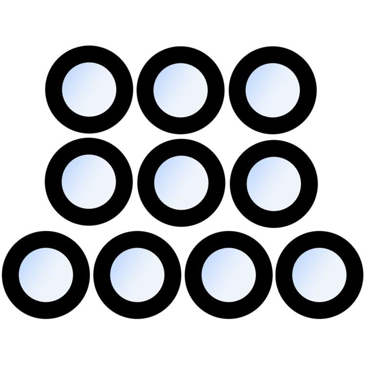10 PCS Back Camera Lens for iPhone XR, For iPhone XR For iPhone XR