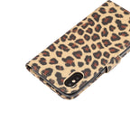Case – Leather (iPhone XS Leopard Pattern Horizontal)