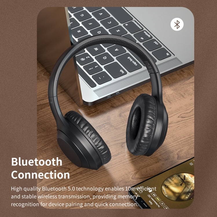 Wireless Headset – Bluetooth 5.0, HiFi Bass Sound