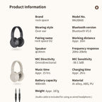 Wireless Headset – Bluetooth 5.0, HiFi Bass Sound