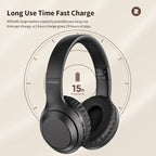 Wireless Headset – Bluetooth 5.0, HiFi Bass Sound
