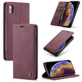 Case – Leather (iPhone X) #3 For iPhone X XS Wine Red