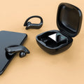 258 Wireless Ear-mounted Bluetooth Earphone with Charging Box & Digital Display, Support Touch & HD Call & Voice Assistant & NFC, MD03 Black, 258 White MD03 Black Black