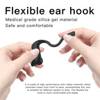258 Wireless Ear-mounted Bluetooth Earphone with Charging Box & Digital Display, Support Touch & HD Call & Voice Assistant & NFC, MD03 Black, 258 White