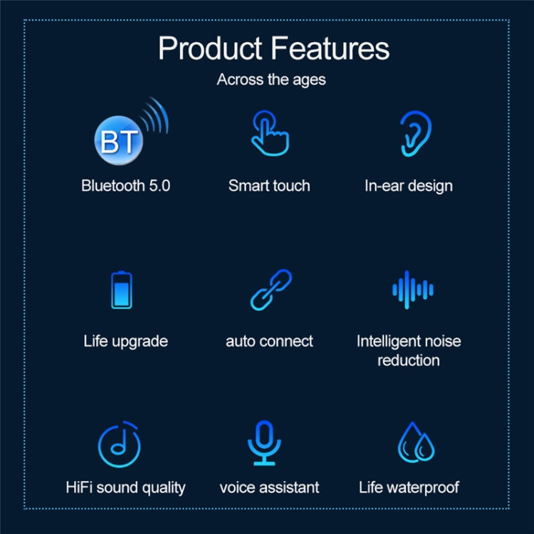 F9-9 Bluetooth Earphones – Noise Cancelling