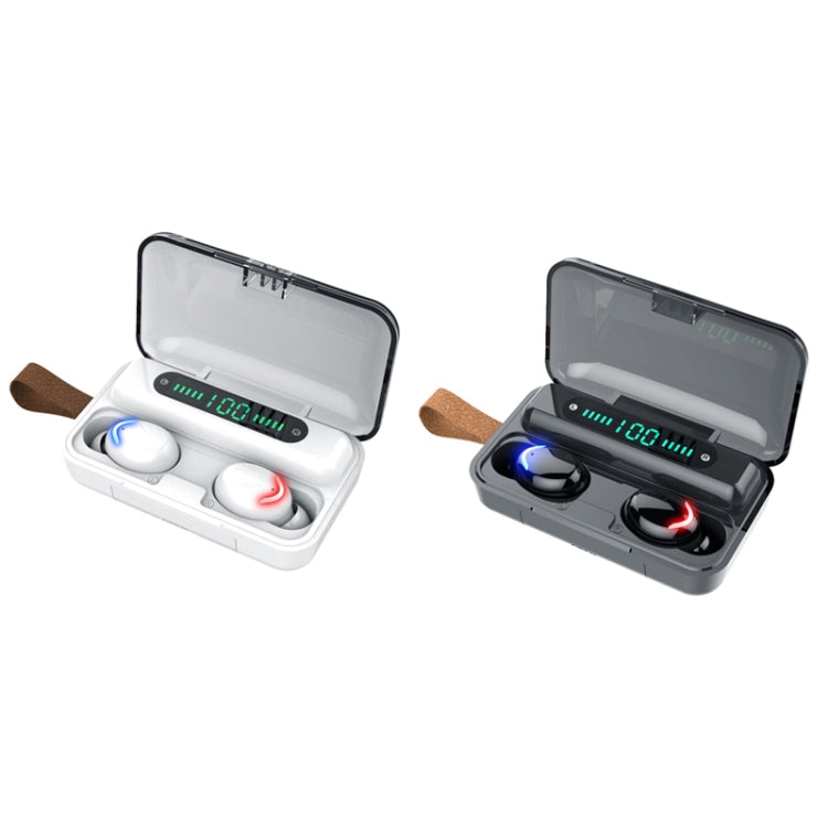 F9-5C Bluetooth Earphones – Four-bar Breathing Light + Digital Display Noise Reduction Bluetooth...