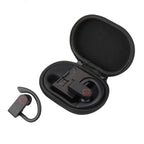 JHO-A9 TWS Wireless Hanging Ear Type Bluetooth Earphone with Charging + Storage Integrated Zipper Bag, Support Voice Control, JHO-A9 JHO-A9