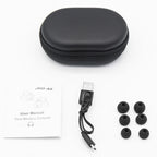 JHO-A9 TWS Wireless Hanging Ear Type Bluetooth Earphone with Charging + Storage Integrated Zipper Bag, Support Voice Control, JHO-A9