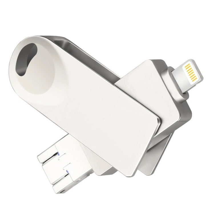 S29 3 in 1 256GB Micro USB + USB + 8 Pin Interface Metal Twister Flash Disk, 256G – Durable Build, Easy to Use 256G