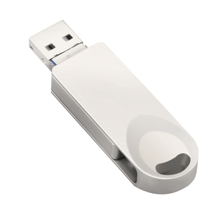 S29 3 in 1 256GB Micro USB + USB + 8 Pin Interface Metal Twister Flash Disk, 256G – Durable Build, Easy to Use