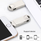 S29 3 in 1 256GB Micro USB + USB + 8 Pin Interface Metal Twister Flash Disk, 256G – Durable Build, Easy to Use