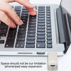 S29 3 in 1 256GB Micro USB + USB + 8 Pin Interface Metal Twister Flash Disk, 256G – Durable Build, Easy to Use