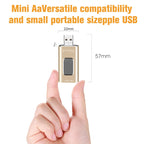 USB Flash Drive – 3 in 1 128G Type-C + 8 Pin + USB 3.0 Metal Push-pull Flash Disk with...