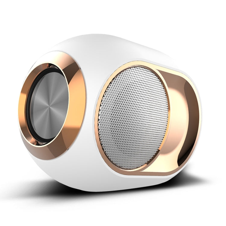 X6 Bluetooth Speaker – HiFi Bass Sound, Hands-Free, Waterproof White