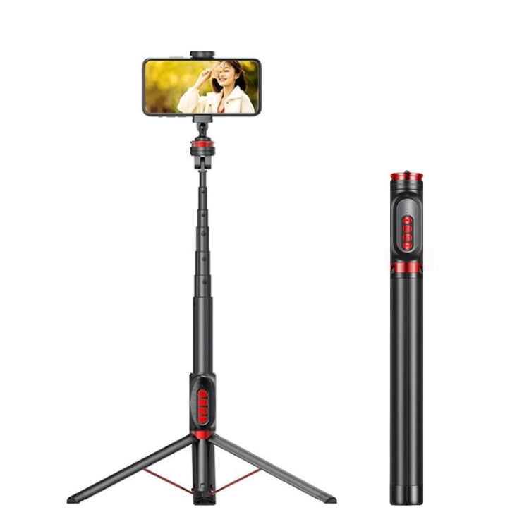 Aluminum Alloy Mobile Phone Bluetooth Selfie Stick Live Floor Tripod Bracket, Height: 1.8m, Height: 1.8m Height: 1.8m
