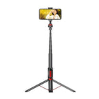 Aluminum Alloy Mobile Phone Bluetooth Selfie Stick Live Floor Tripod Bracket, Height: 1.8m, Height: 1.8m