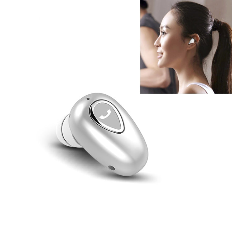 YX01 Bluetooth Earphones – Sweatproof Bluetooth 4.1 Wireless Bluetooth Earphone, Support Memory... Silver Silver