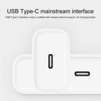 Original Xiaomi Youpin ZMI 20W Quick Charger Power Adapter with Type-C / USB-C to 8 Pin Charging Cable, US Plug – TPU