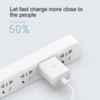 Original Xiaomi Youpin ZMI 20W Quick Charger Power Adapter with Type-C / USB-C to 8 Pin Charging Cable, US Plug – TPU