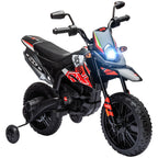 12V Kids Motorbike Aprilia Licenced with Training Wheels