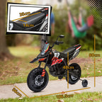 12V Kids Motorbike Aprilia Licenced with Training Wheels