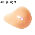 AS6 Spiral Shape Postoperative Rehabilitation Fake Breasts Silicone Breast Pad Nipple Cover 400g/Right, 400g/Right 400g Right