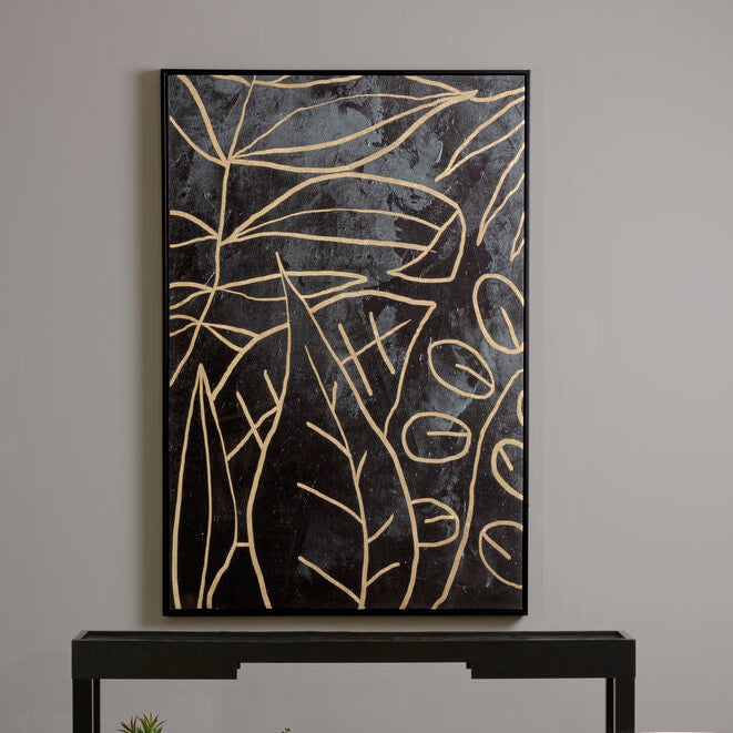 Canvas Black and Gold Wall Art