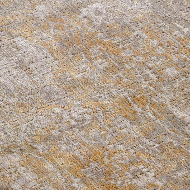 Indoor Outdoor Yellow Medallion Rug